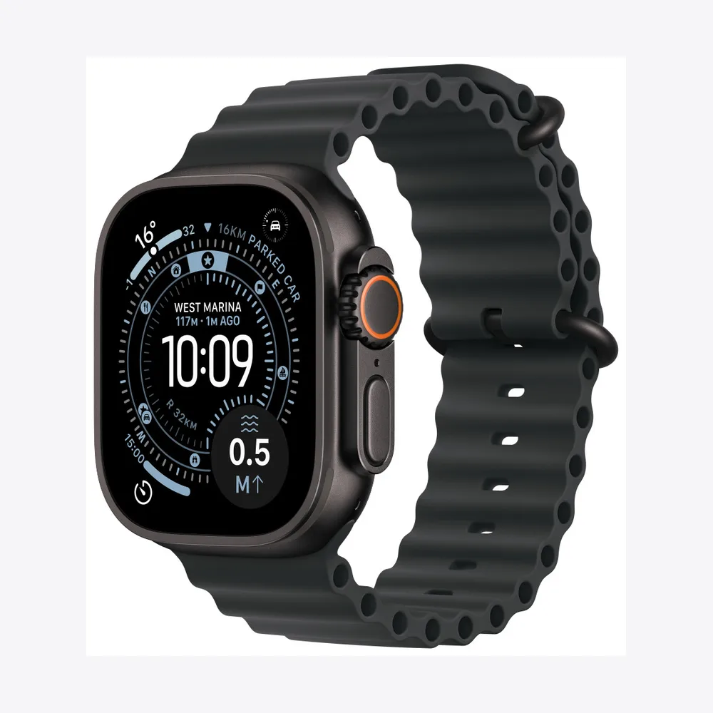 Apple Watch Ultra 3 GPS + Cellular 49mm Black Titanium Case with Black Ocean Band