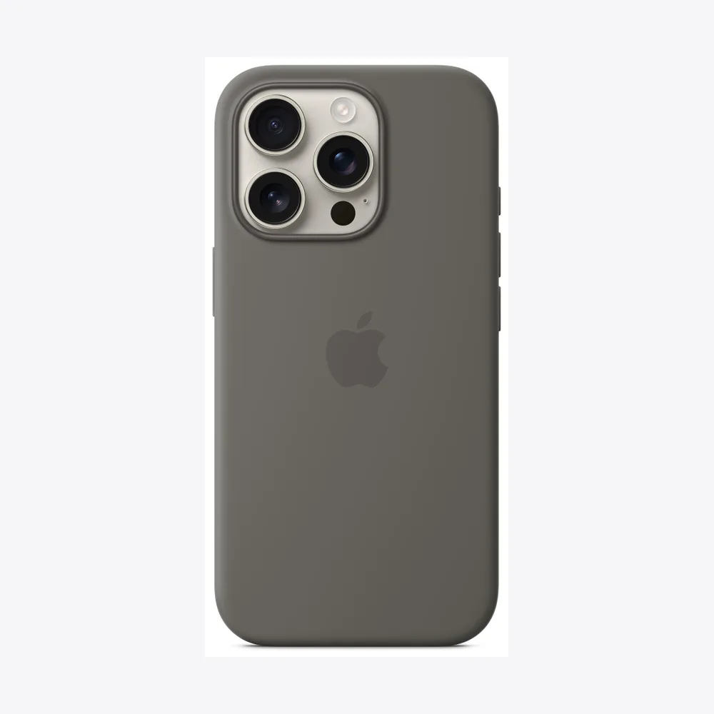 iPhone 16 Pro Silicone Case with MagSafe - Stone Gray