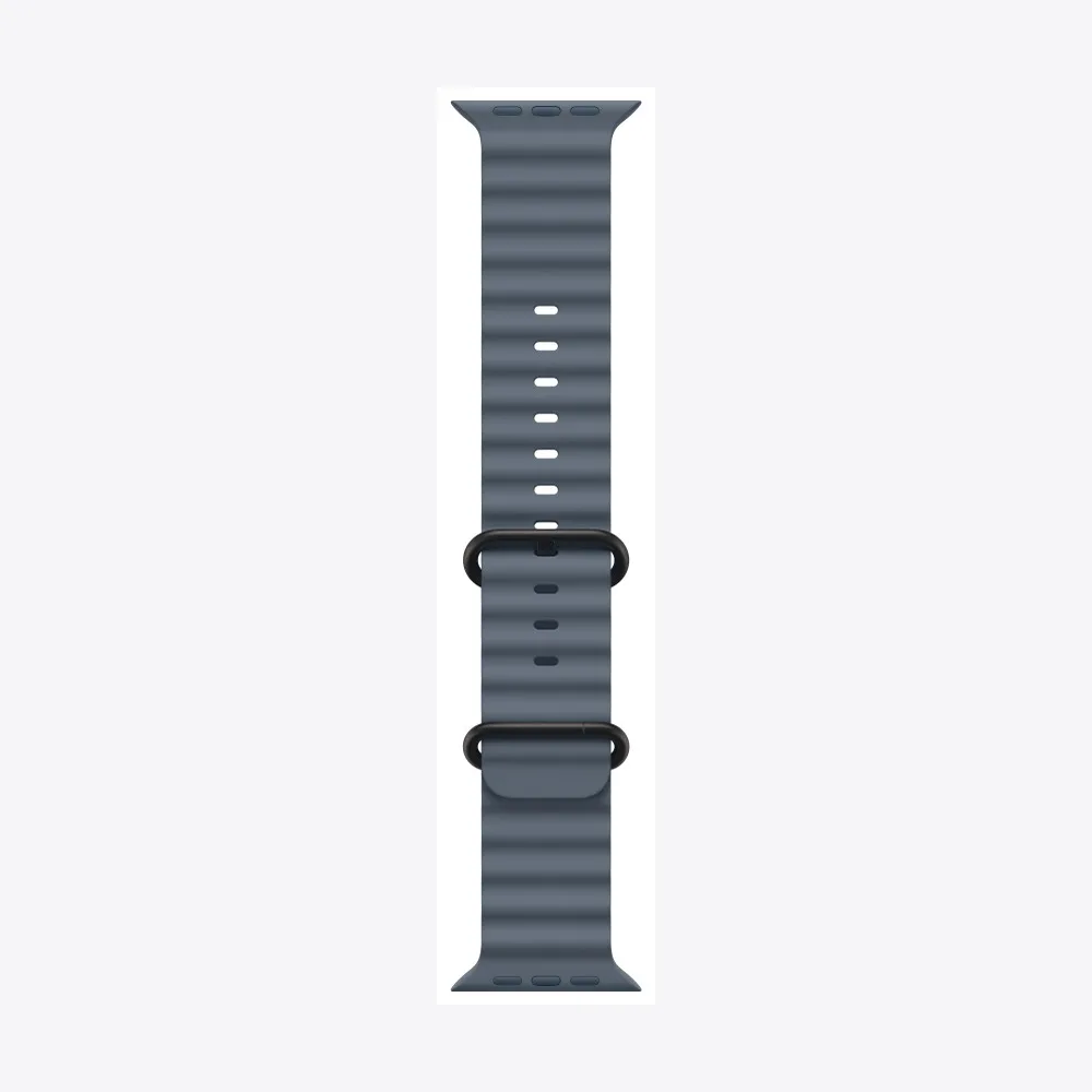 49mm Anchor Blue Ocean Band - Black Titanium Finish