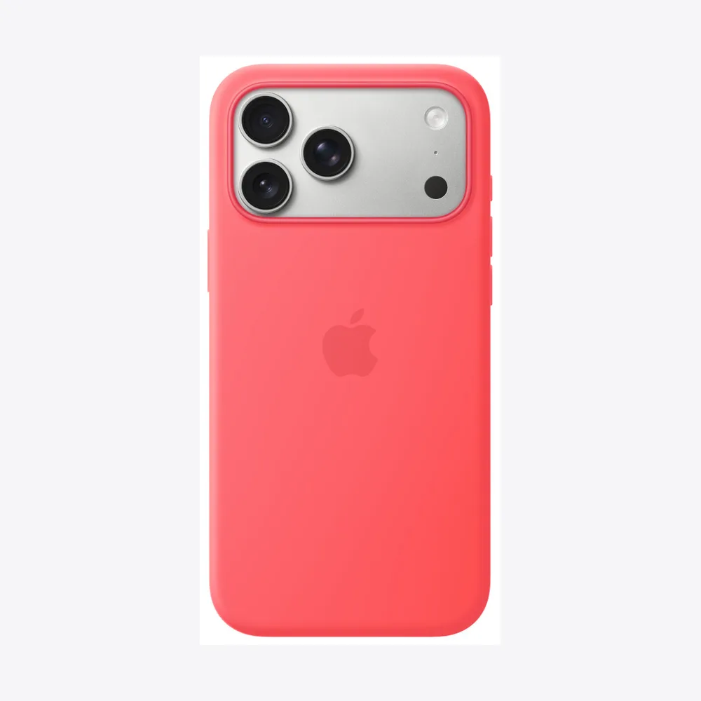 iPhone 17 Pro Max Silicone Case with MagSafe – Bright Guava