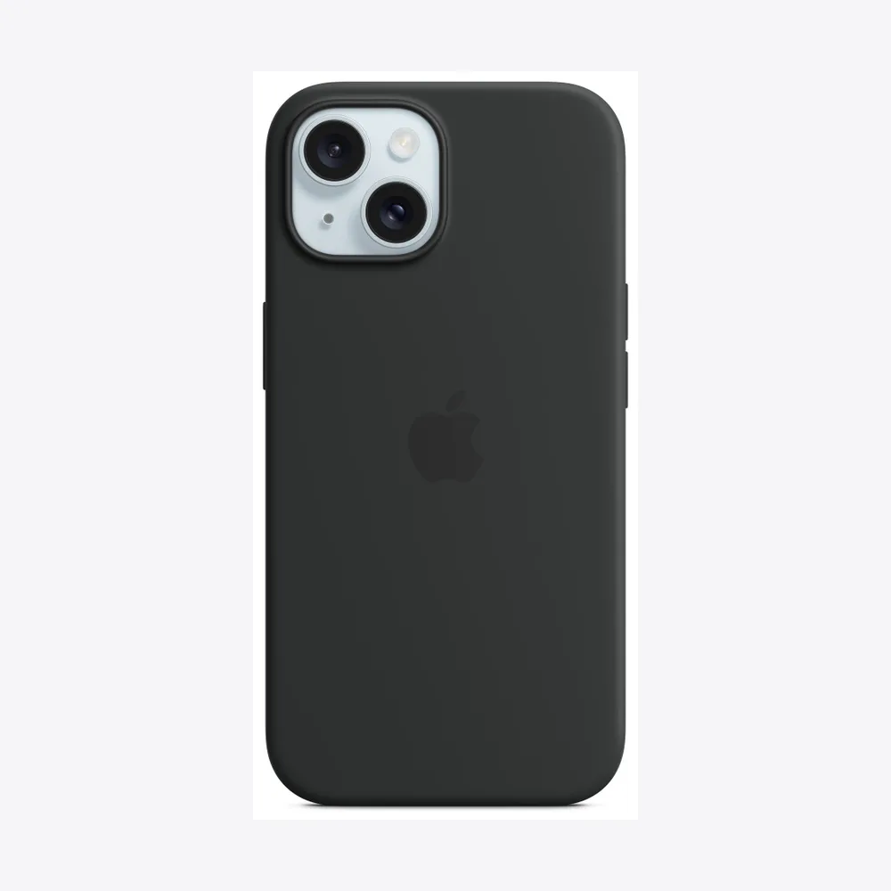 iPhone 15 Silicone Case with MagSafe - Black