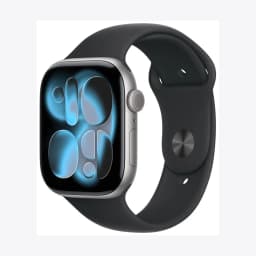 Apple Watch Series 11 GPS 46mm Space Grey Aluminium Case with Black Sport Band - S/M