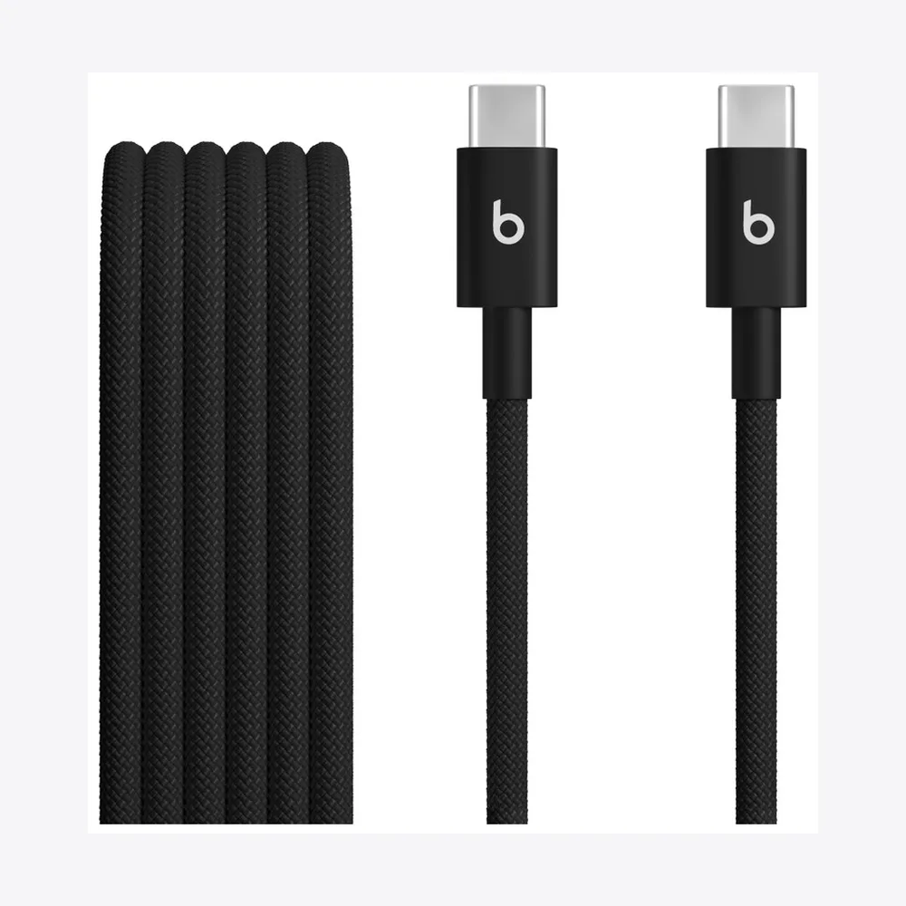 Beats USB-C to USB-C Woven Cable (1.5 m) - Bolt Black