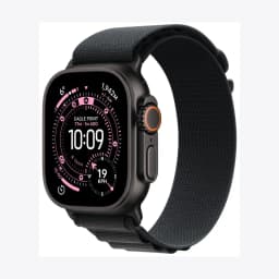 Apple Watch Ultra 3 GPS + Cellular 49mm Black Titanium Case with Black Alpine Loop - Small