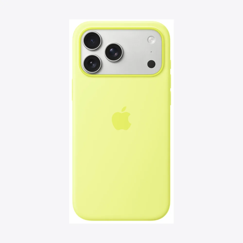 iPhone 17 Pro Max Silicone Case with MagSafe – Neon Yellow