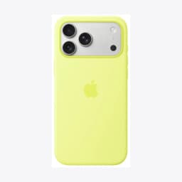 iPhone 17 Pro Max Silicone Case with MagSafe – Neon Yellow