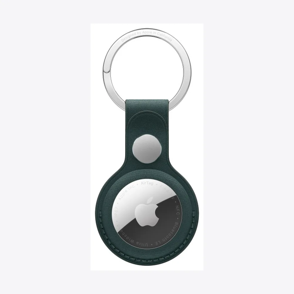 AirTag FineWoven Key Ring - Dark Green