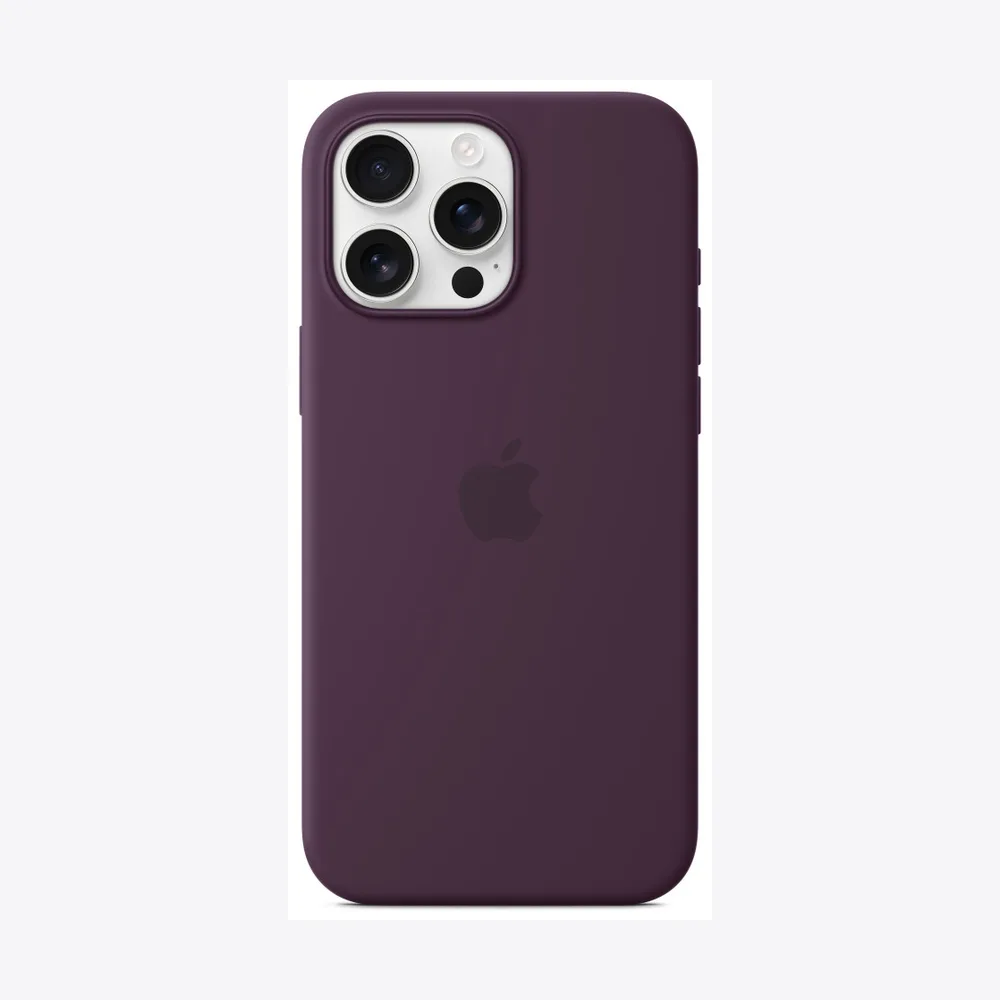 iPhone 16 Pro Max Silicone Case with MagSafe - Plum