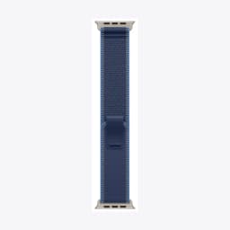 49mm Blue/Bright Blue Trail Loop - S/M - Natural Titanium Finish