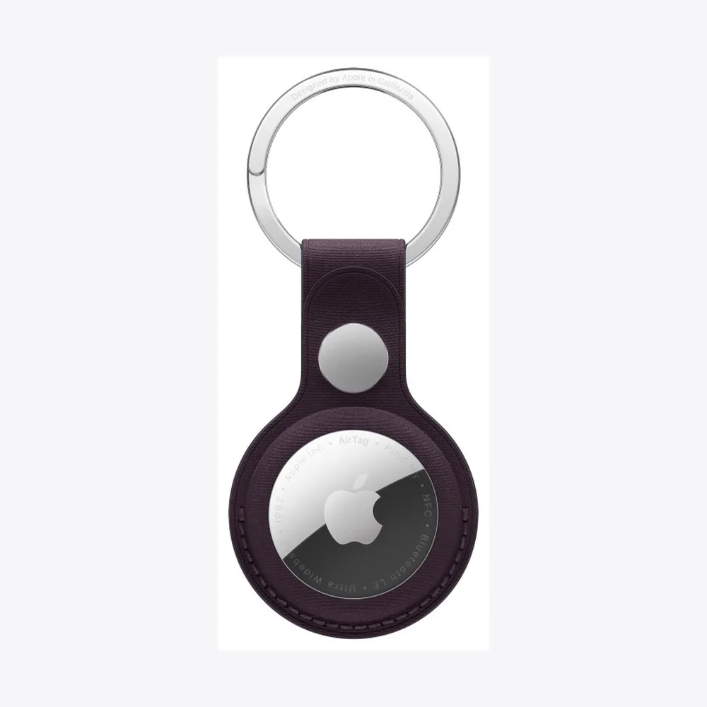 AirTag FineWoven Key Ring - Blackberry