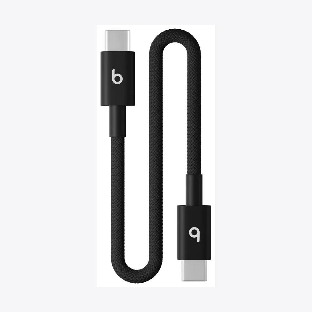 Beats USB-C to USB-C Woven Short Cable (20 cm) - Bolt Black