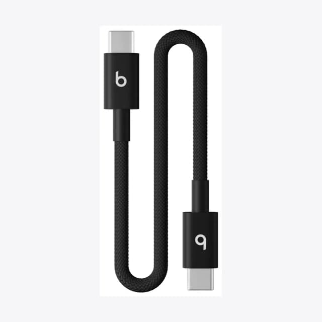 Beats USB-C to USB-C Woven Short Cable (20 cm) - Bolt Black