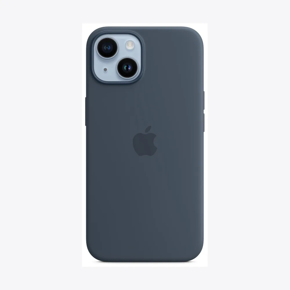 iPhone 14 Silicone Case with MagSafe - Storm Blue