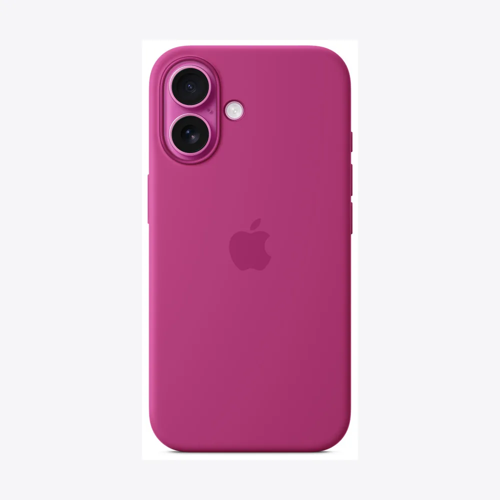 iPhone 16 Silicone Case with MagSafe - Fuchsia