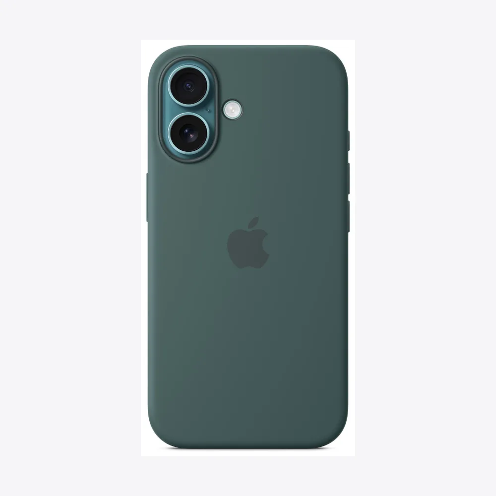 iPhone 16 Silicone Case with MagSafe - Lake Green