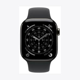 Apple Watch Series 11 GPS + Cellular 42mm Slate Titanium Case with Black Sport Band - S/M
