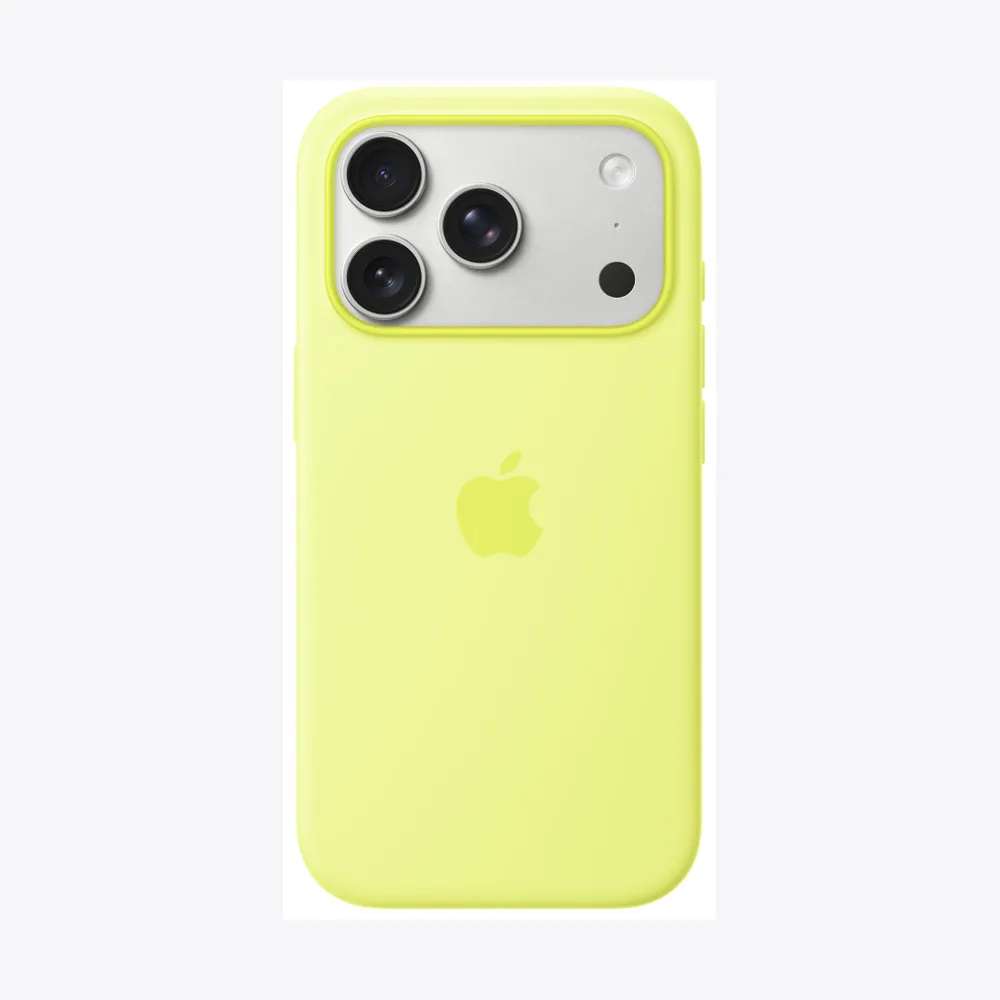 iPhone 17 Pro Silicone Case with MagSafe – Neon Yellow
