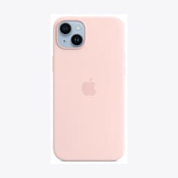 iPhone 14 Plus Silicone Case with MagSafe - Chalk Pink