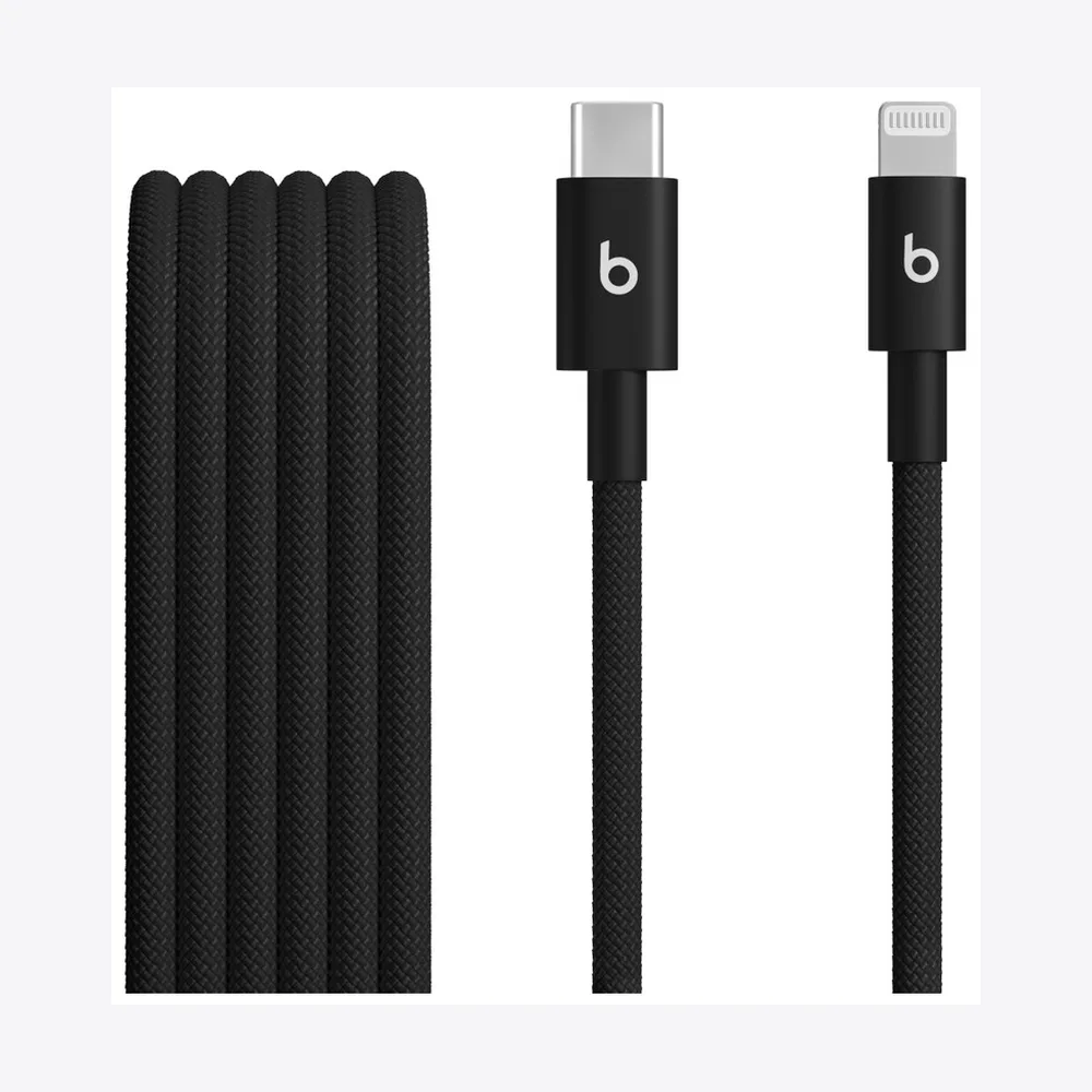 Beats USB-C to Lightning Woven Cable (1.5 m) - Bolt Black