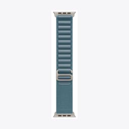 49mm Light Blue Alpine Loop - Small - Natural Titanium Finish