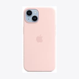 iPhone 14 Silicone Case with MagSafe - Chalk Pink