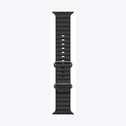 49mm Black Ocean Band - Natural Titanium Finish