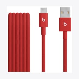 Beats USB-A to USB-C Woven Cable (1.5 m) - Rapid Red