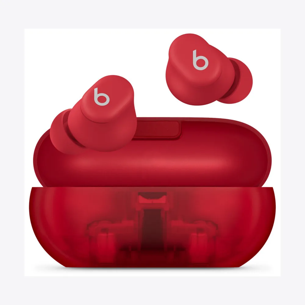 Beats Solo Buds - True Wireless Earbuds - Transparent Red