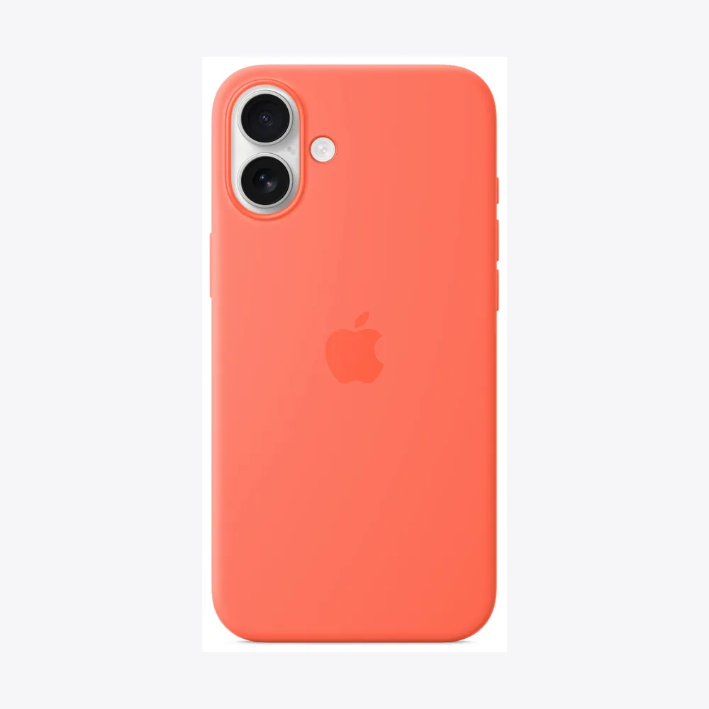 iPhone 16 Plus Silicone Case with MagSafe - Tangerine
