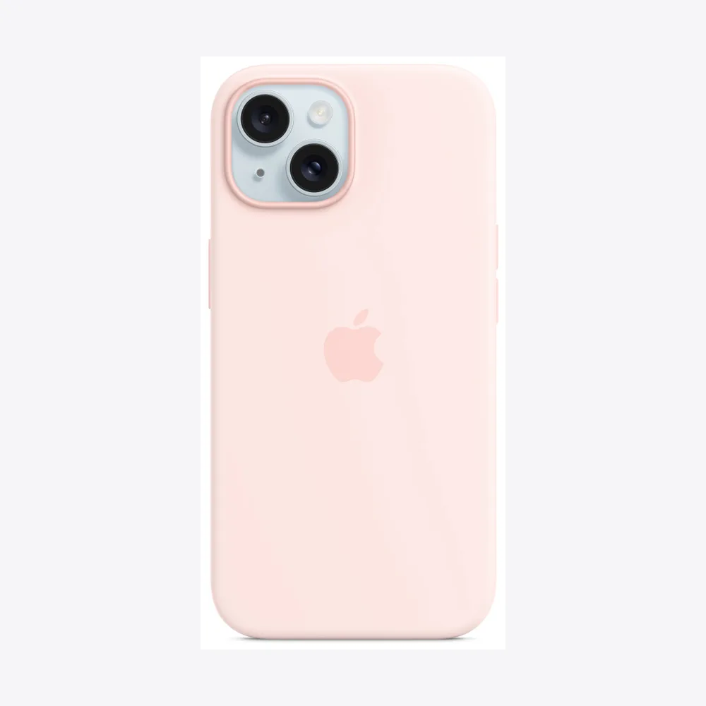 iPhone 15 Silicone Case with MagSafe - Light Pink