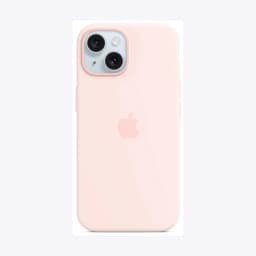 iPhone 15 Silicone Case with MagSafe - Light Pink