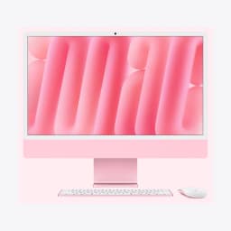 24-inch iMac with Retina 4.5K display: Apple M4 chip with 8‑core CPU and 8‑core GPU, 16GB, 256GB SSD - Pink