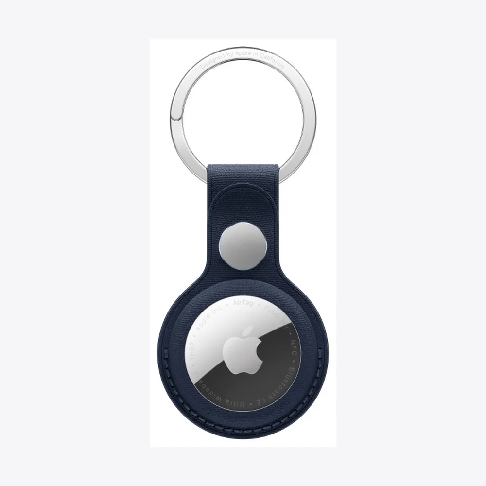 AirTag FineWoven Key Ring - Deep Blue