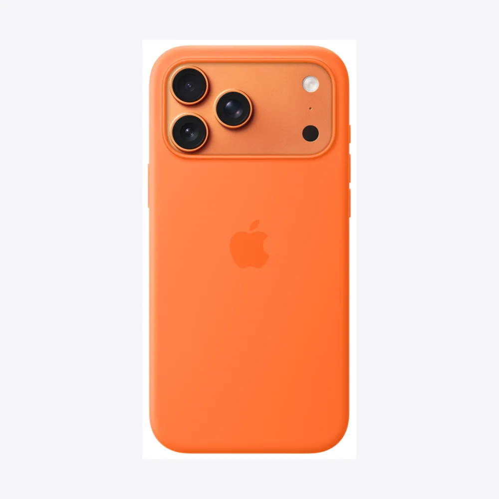 iPhone 17 Pro Max Silicone Case with MagSafe – Orange