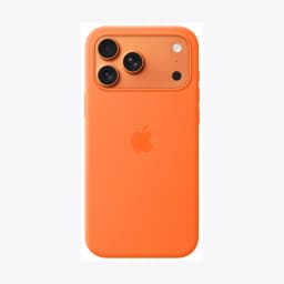 iPhone 17 Pro Max Silicone Case with MagSafe – Orange