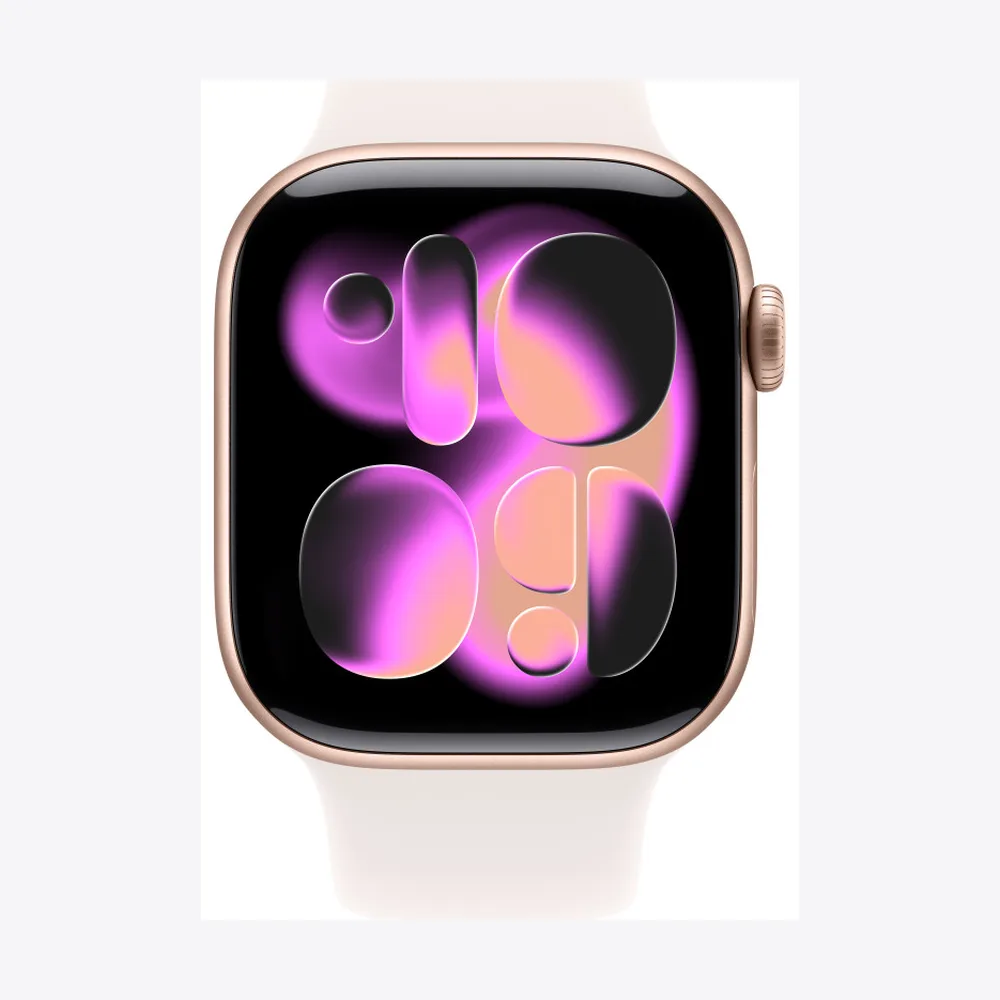 Apple Watch Series 11 GPS 42mm Rose Gold Aluminium Case with Light Blush Sport Band - S/M