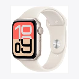 Apple Watch SE 3 GPS 44mm Starlight Aluminium Case with Starlight Sport Band - S/M