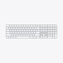 Magic Keyboard with Touch ID and Numeric Keypad for Mac models with Apple silicon - US English - White Keys