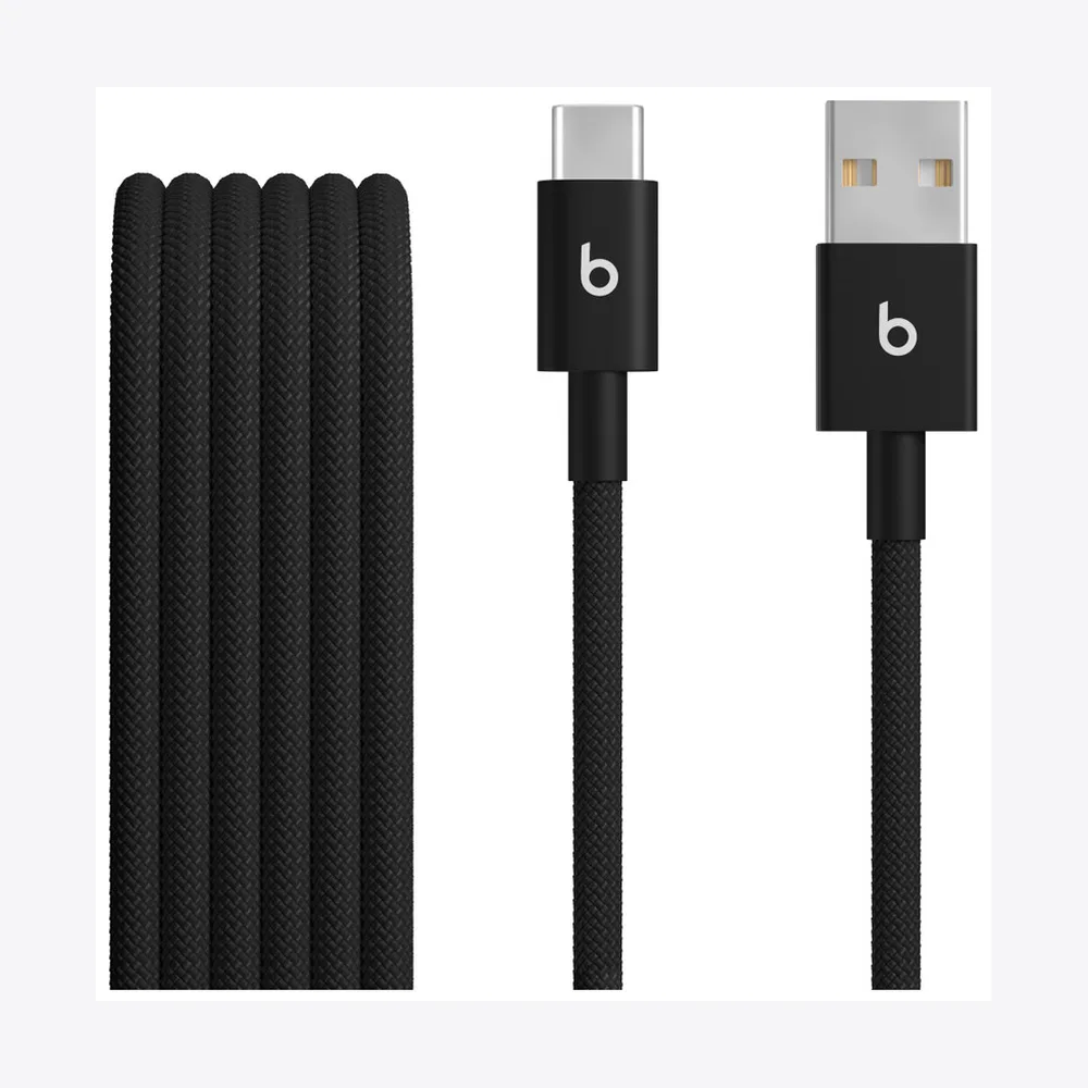 Beats USB-A to USB-C Woven Cable (1.5 m) - Bolt Black