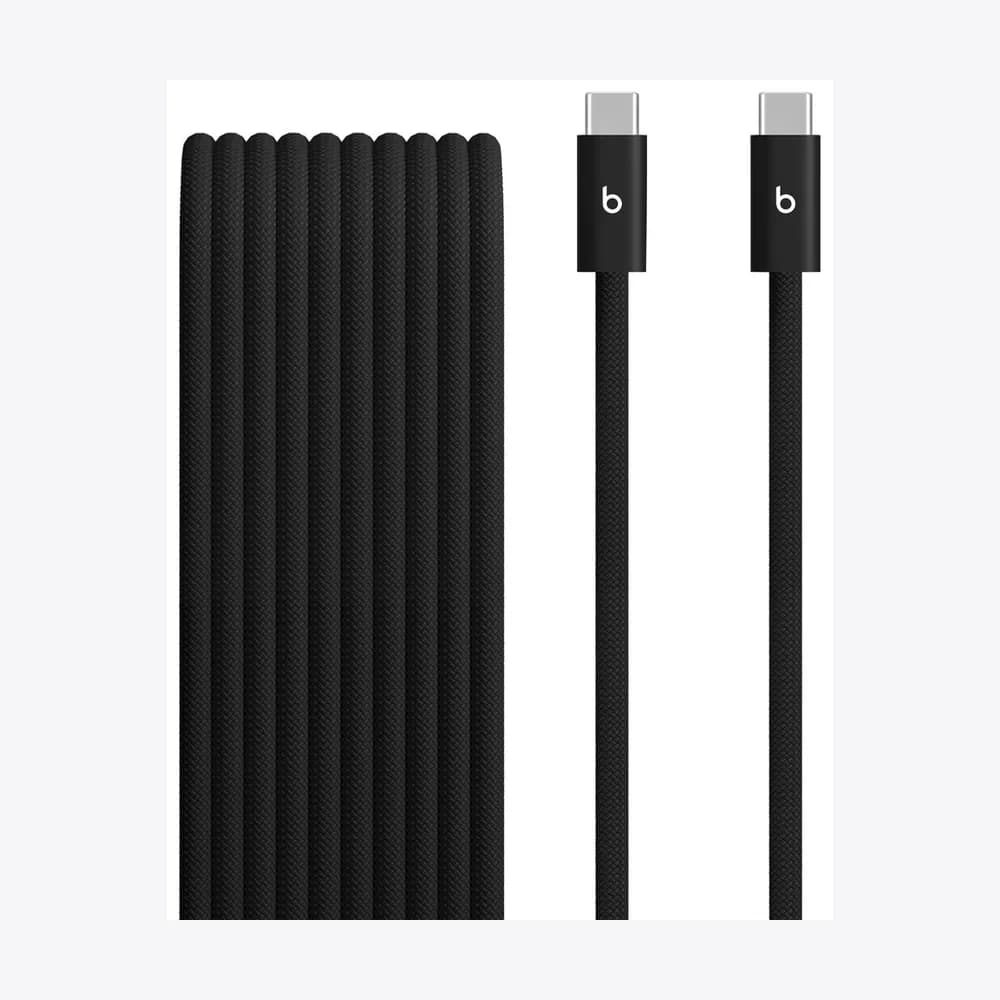 Beats 240W USB-C to USB-C Braided Cable (3 m / 10 ft) - Bolt Black