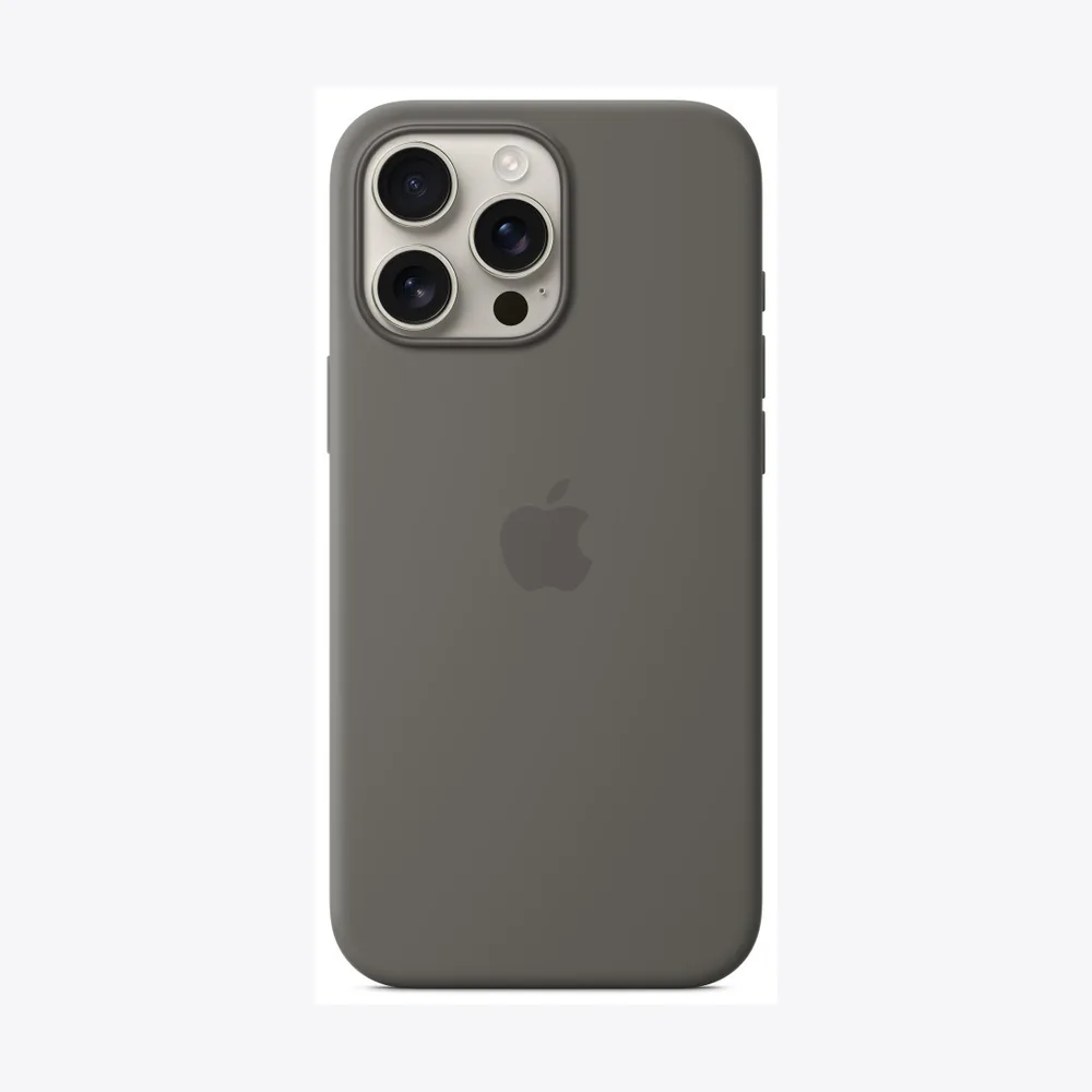 iPhone 16 Pro Max Silicone Case with MagSafe - Stone Gray