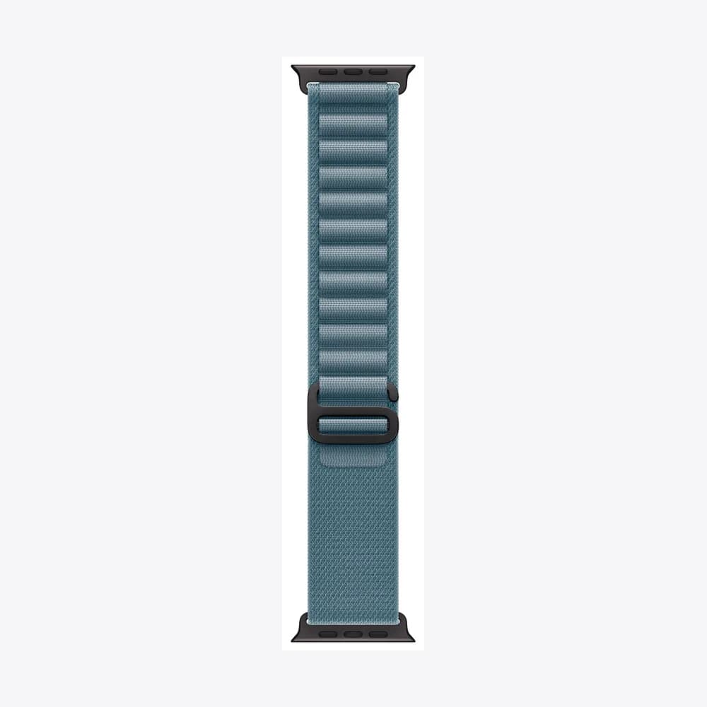 49mm Light Blue Alpine Loop - Medium - Black Titanium Finish