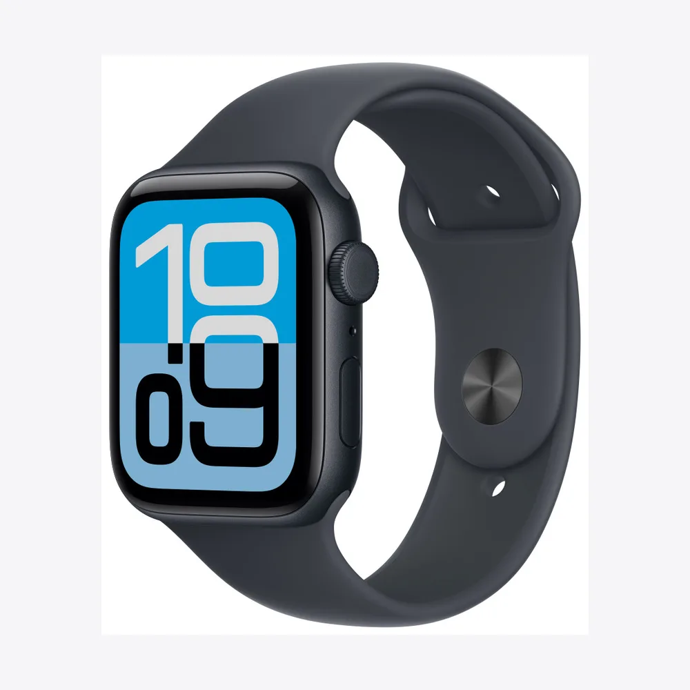 Apple Watch SE 3 GPS + Cellular 44mm Midnight Aluminium Case with Midnight Sport Band - S/M