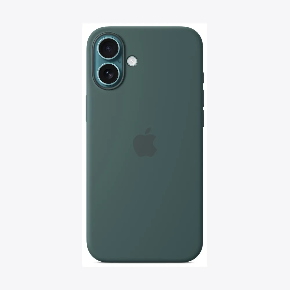 iPhone 16 Plus Silicone Case with MagSafe - Lake Green